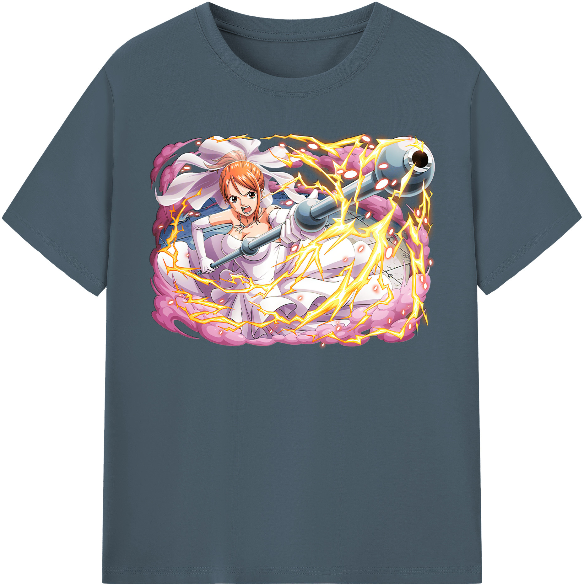 ワンピース ナミ ONE PIECE Nami 綿100％半袖Tシャツ（フロントプリント）